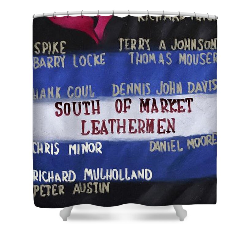  Shower Curtain featuring the digital art Patch Six by Jason Cardwell