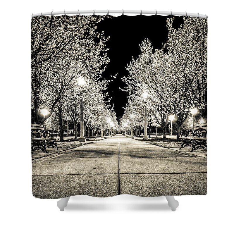 Forest Park Shower Curtain featuring the photograph Peaceful Spring by Randall Allen