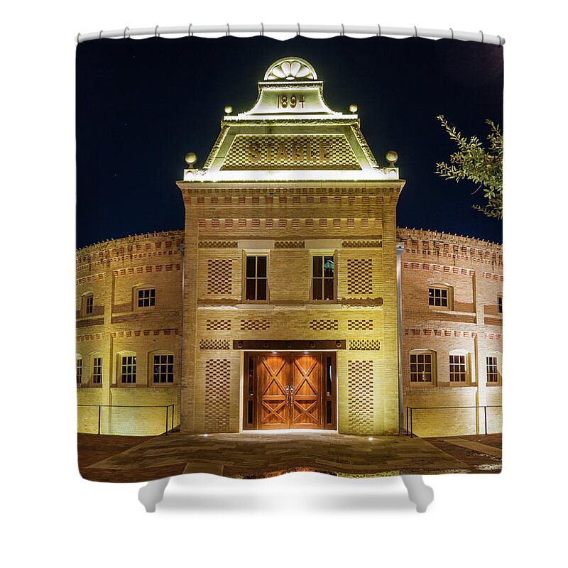2015 Shower Curtain featuring the photograph Pearl Stable by Tim Stanley