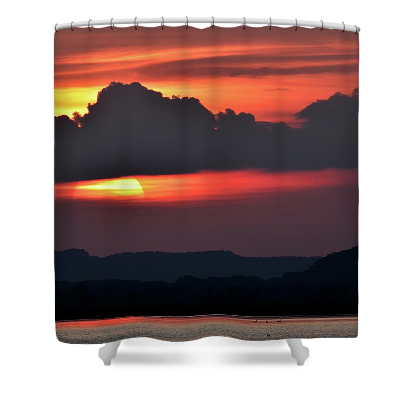 Sunset Shower Curtain featuring the photograph Peek A Boo by Susie Loechler