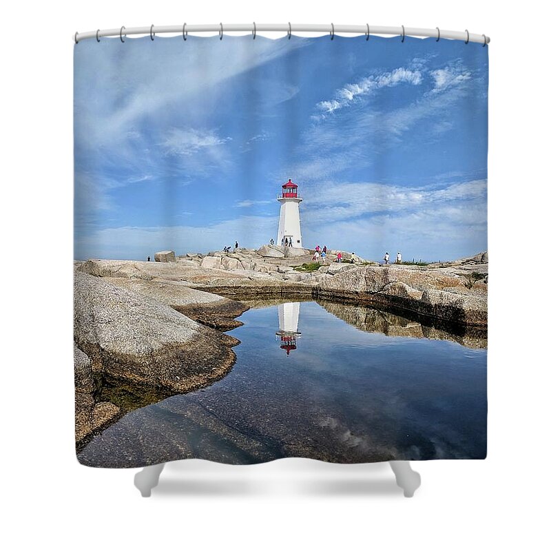 Peggy's Cove Shower Curtain featuring the photograph Peggy's Cove Midday by Yvonne Jasinski