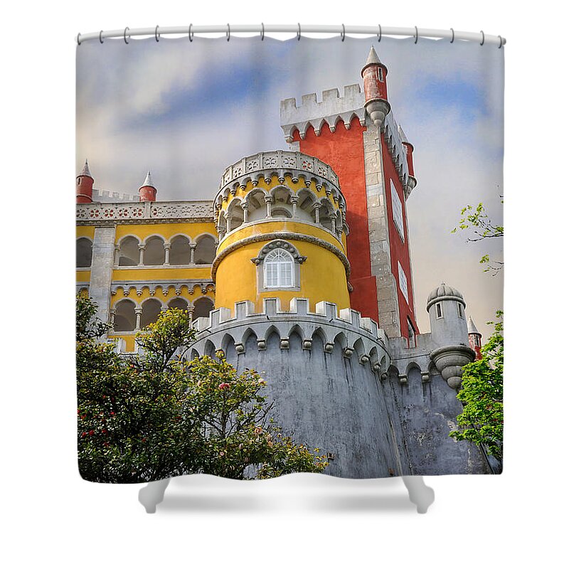 Pena Palace Shower Curtain featuring the photograph Pena Palace by Rebecca Herranen