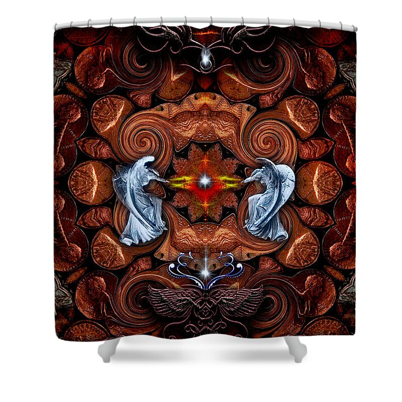 Pennies Shower Curtain featuring the photograph Pennies From Heaven by Michael Damiani