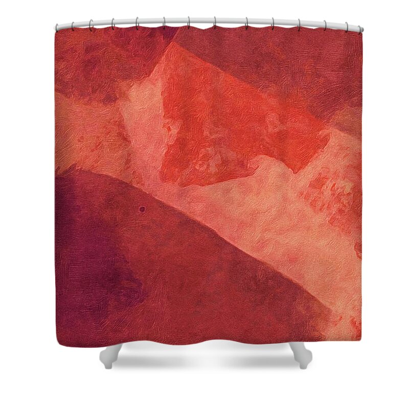  Shower Curtain featuring the digital art Pepperoni Pizza by Michelle Hoffmann