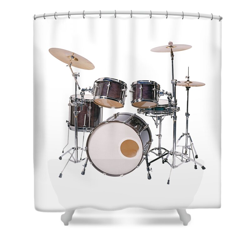 Drums Shower Curtain featuring the photograph Percussion by Nancy Ayanna Wyatt