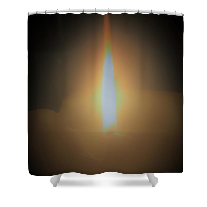  Shower Curtain featuring the photograph Pillar of Fire by Michelle Hoffmann