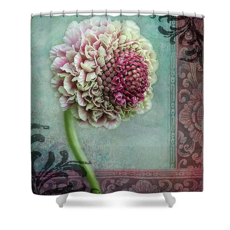 Fine Art Shower Curtain featuring the photograph Pincushion Collage-Right by Shara Abel