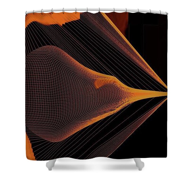 Shower Curtain featuring the digital art Pinpoint 1 by Glenn Hernandez