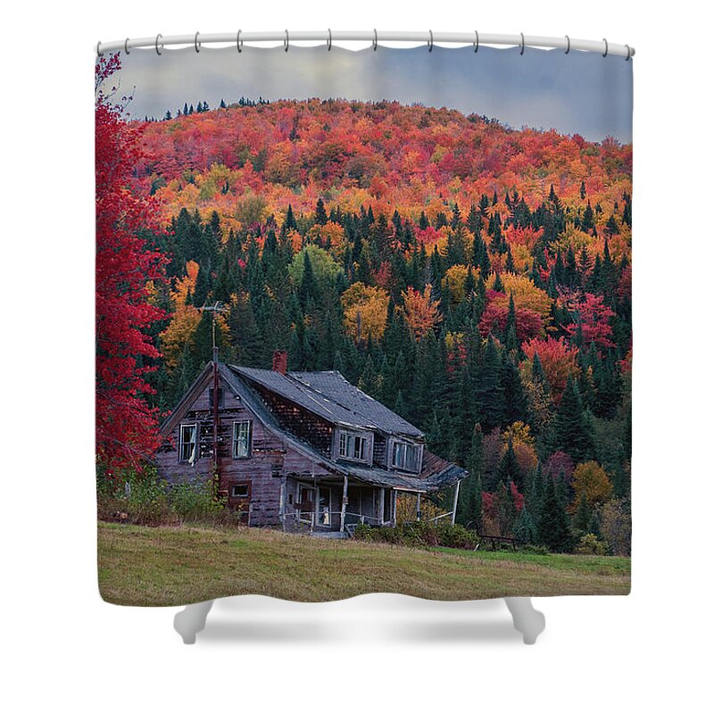 New Hampshire Shower Curtain featuring the photograph Pittsburg, NH October 2021 by John Rowe