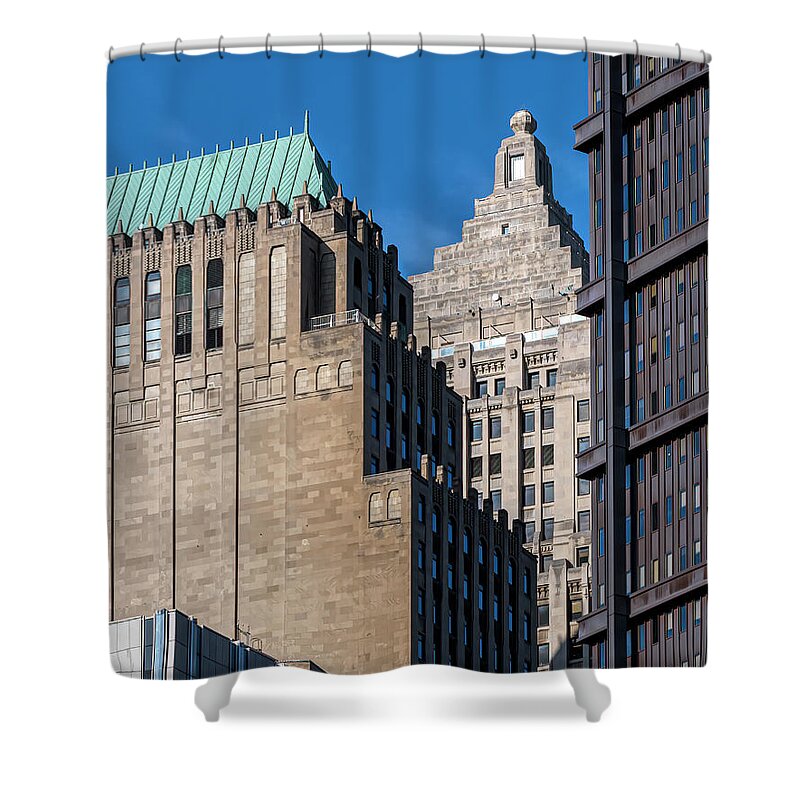 Skyscraper Shower Curtain featuring the photograph Pittsburgh City Canyon by Ginger Stein