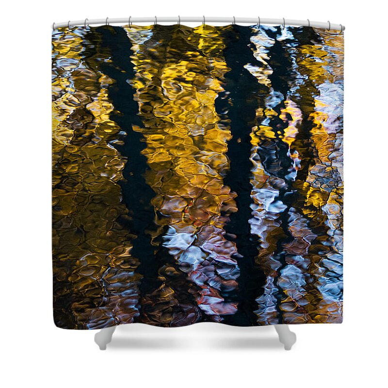 Water Shower Curtain featuring the photograph Pixelated Fall by Linda Bonaccorsi