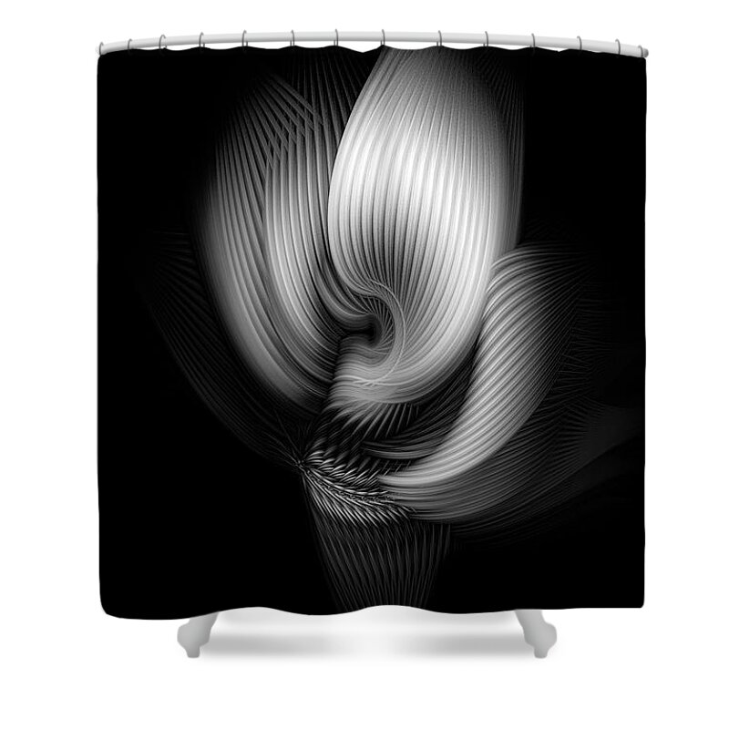 Abstract Shower Curtain featuring the photograph Pixels Trinity 170 by Philippe Sainte-Laudy