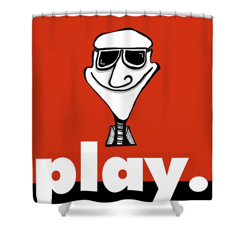 Play Shower Curtain featuring the digital art Play_004nft by Dar Freeland