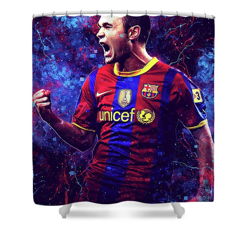 Andres Iniesta Shower Curtains