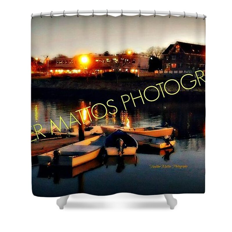 Plymouth Shower Curtain featuring the photograph Plymouth Harbor waterfront by Heather M Photography