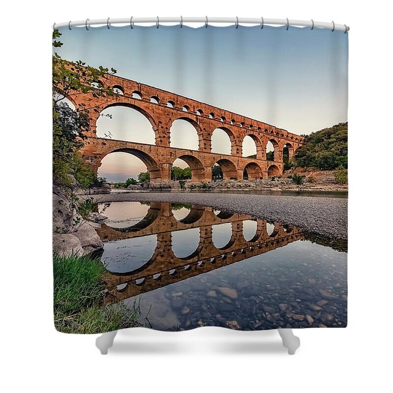 Pont Du Gard Shower Curtains