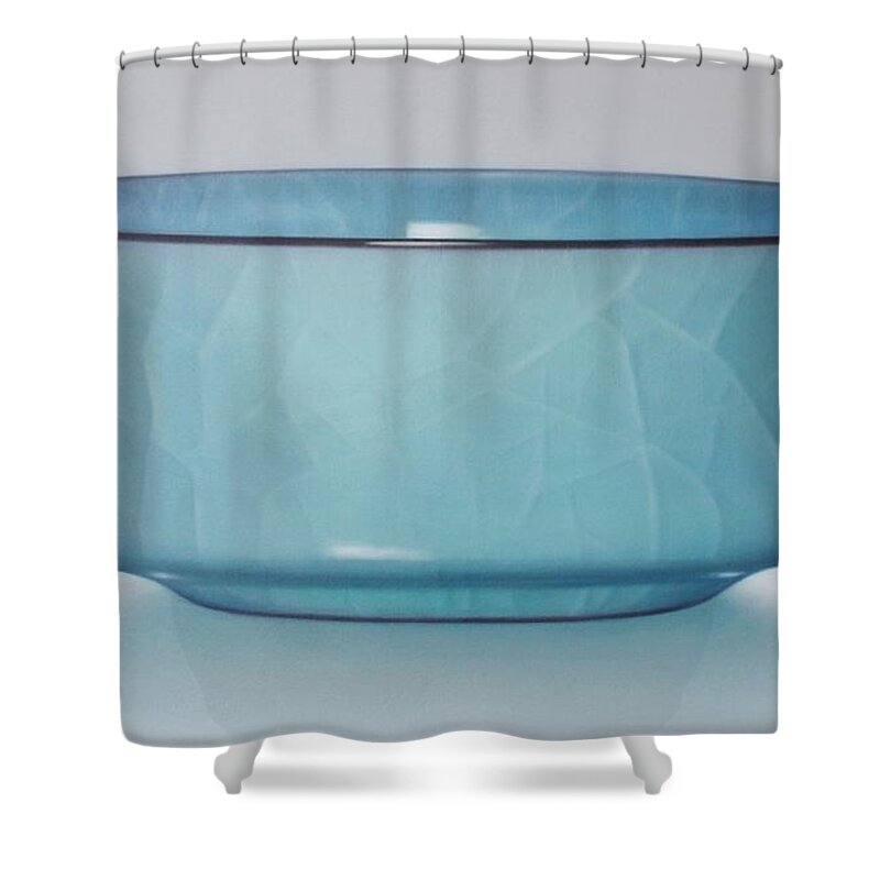 Realism Shower Curtain featuring the painting Porcelain by Zusheng Yu