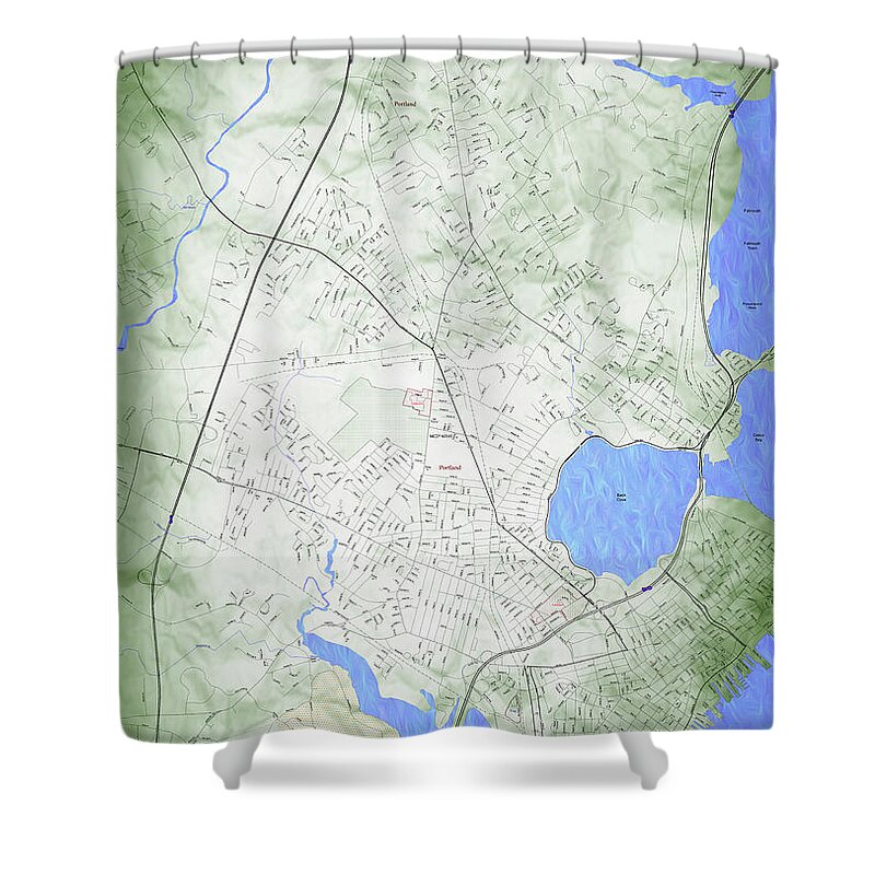 Portland Shower Curtain featuring the photograph Portland, Maine by George Robinson
