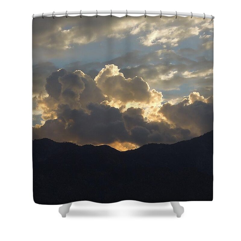 Landscape Shower Curtain featuring the photograph Powerful Energy in the East by Leslie Porter