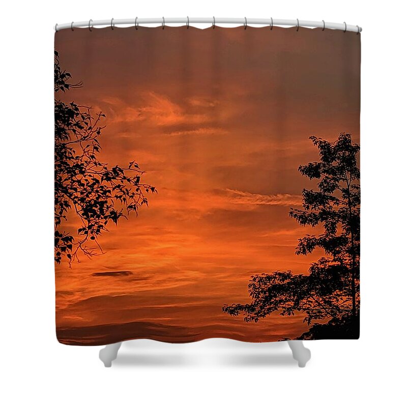  Shower Curtain featuring the photograph Pre-Dawn in the Neighborhood by Brad Nellis