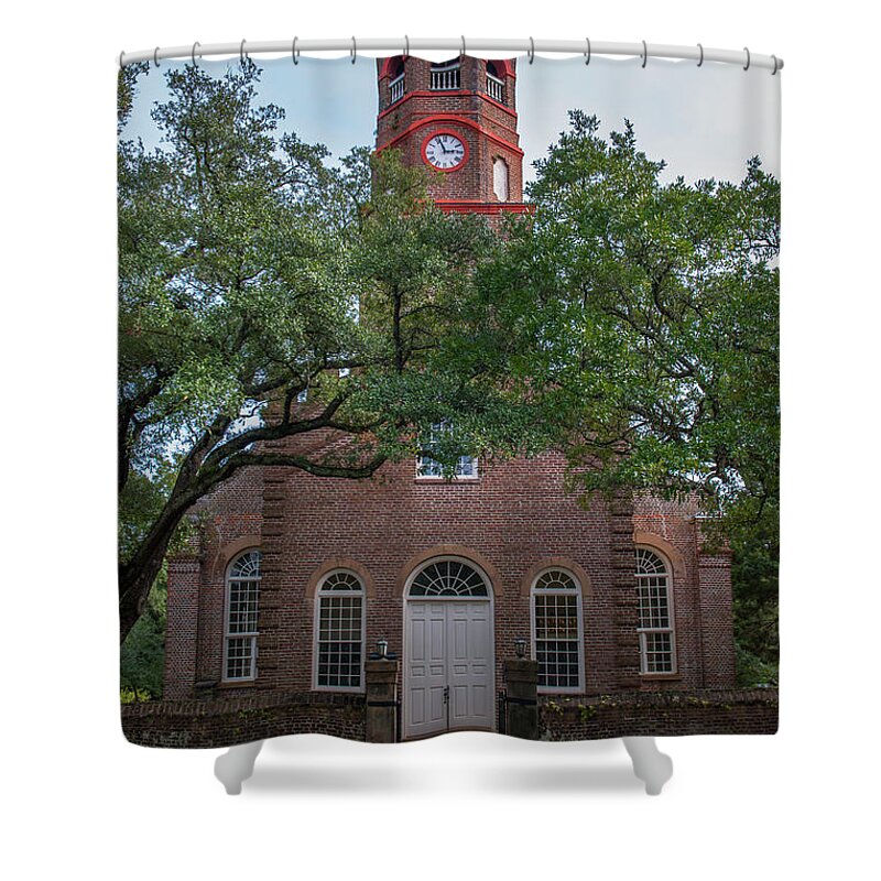 Prince George Winyah Espiscopal Church Shower Curtain featuring the photograph Prince George Episcopal Church by Dale Powell