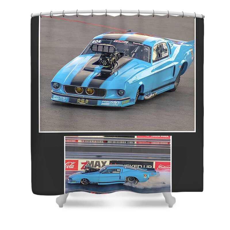 Pro Shower Curtain featuring the photograph Pro Mod Mustang by Darrell Foster