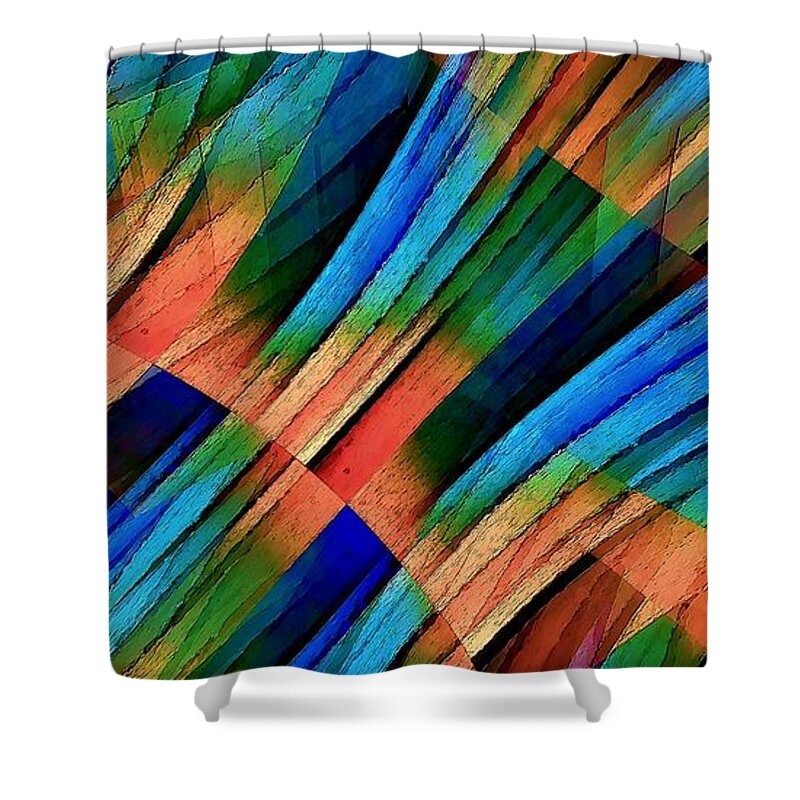 Nature Shower Curtain featuring the digital art Propagation 2 by David Manlove