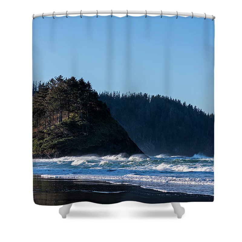 Beach Shower Curtain featuring the photograph Proposal Rock by Robert Potts