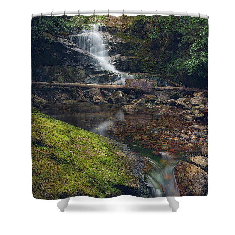 Waterfall Shower Curtain featuring the photograph Quiet Falls by Michael Rauwolf