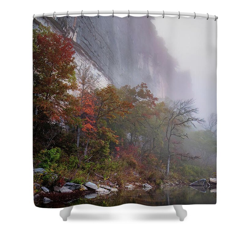 Buffalo River Shower Curtain featuring the photograph Quiet Morning on the Buffalo River 02 by James Barber