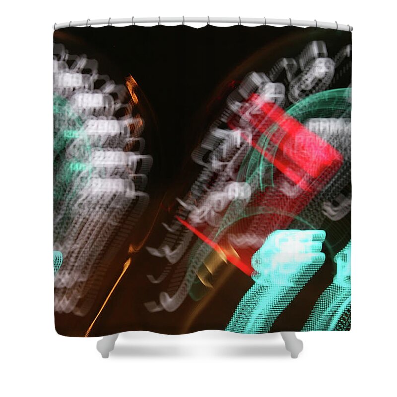Dash Shower Curtain featuring the photograph Racing Dash by Jim Whitley