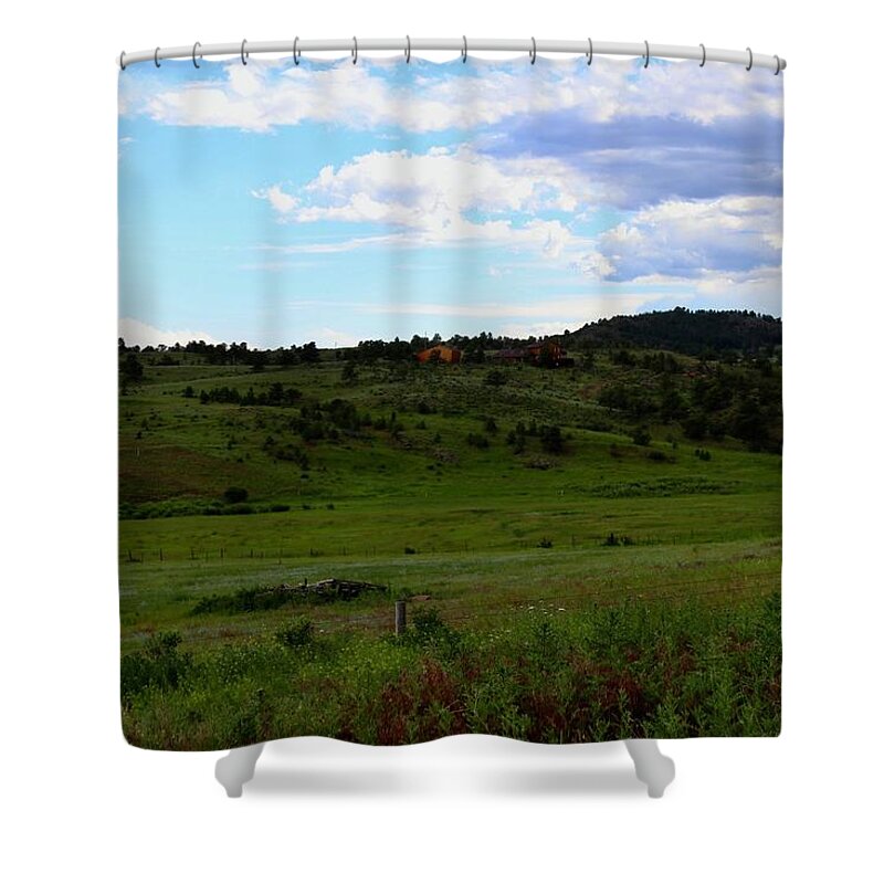 Clouds Shower Curtain featuring the photograph Radiating Clouds by Yvonne M Smith