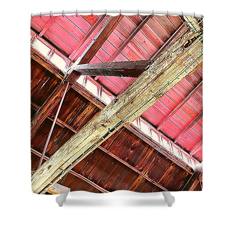 Rafter Shower Curtain featuring the photograph Rafters by Lee Darnell