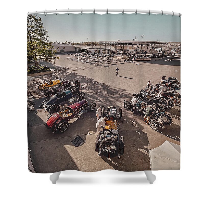  Shower Curtain featuring the photograph Ragtime Racers Morning by Josh Williams