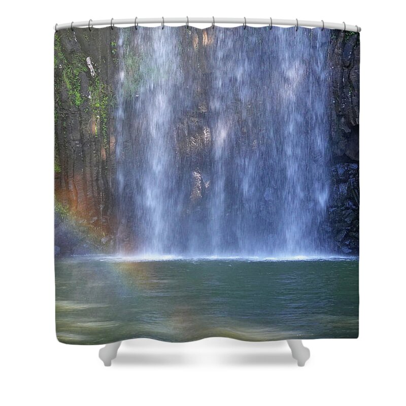 Falls Shower Curtain featuring the photograph Rainbow at the Falls by Maryse Jansen