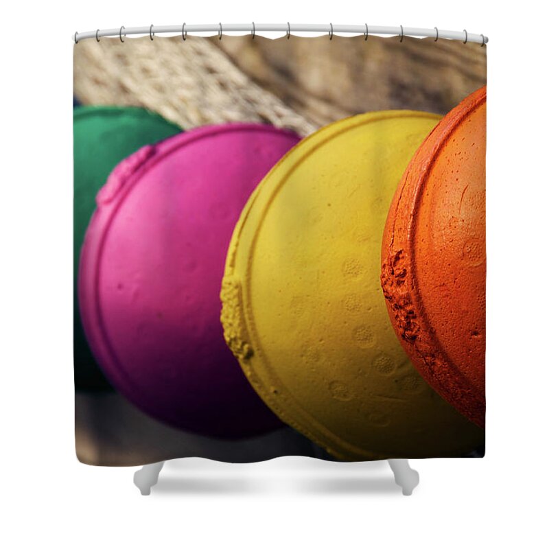 Buoys Shower Curtain featuring the photograph Rainbow by Melissa Southern