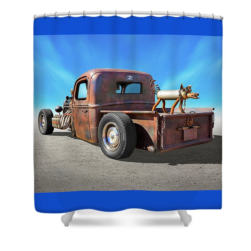 Transportation Shower Curtain featuring the photograph Rat Truck 2 by Mike McGlothlen