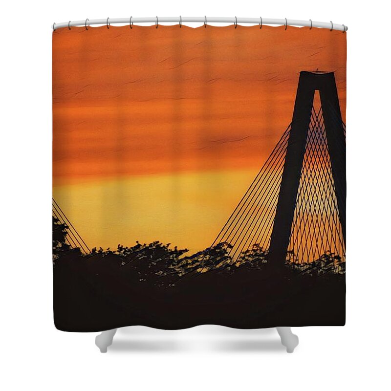 Ravenel Shower Curtain featuring the photograph Ravenels Shadow by Sherry Kuhlkin
