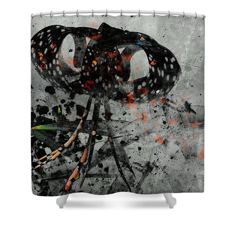 Tiger Lily Shower Curtain featuring the photograph Rearview Mirrors by Cynthia Dickinson