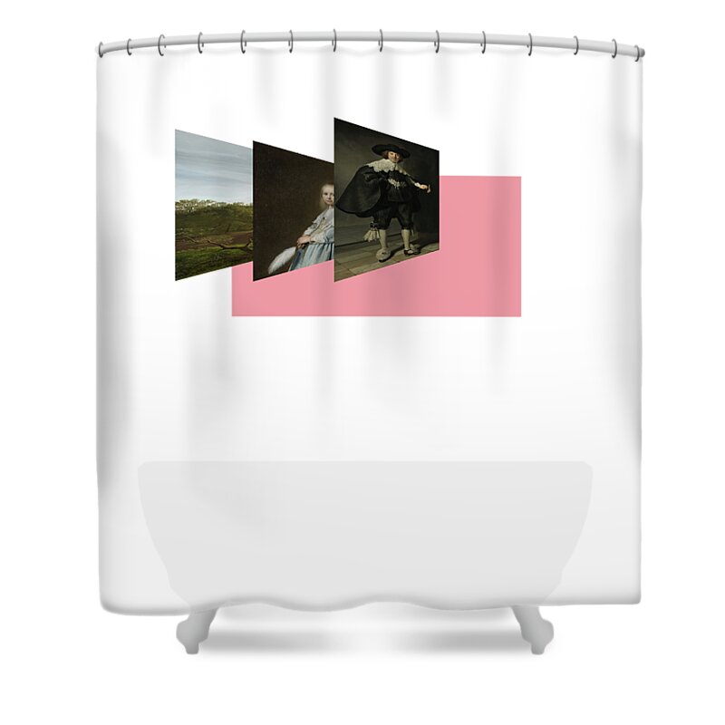 Abstract In The Living Room Shower Curtain featuring the digital art Recent 2 by David Bridburg
