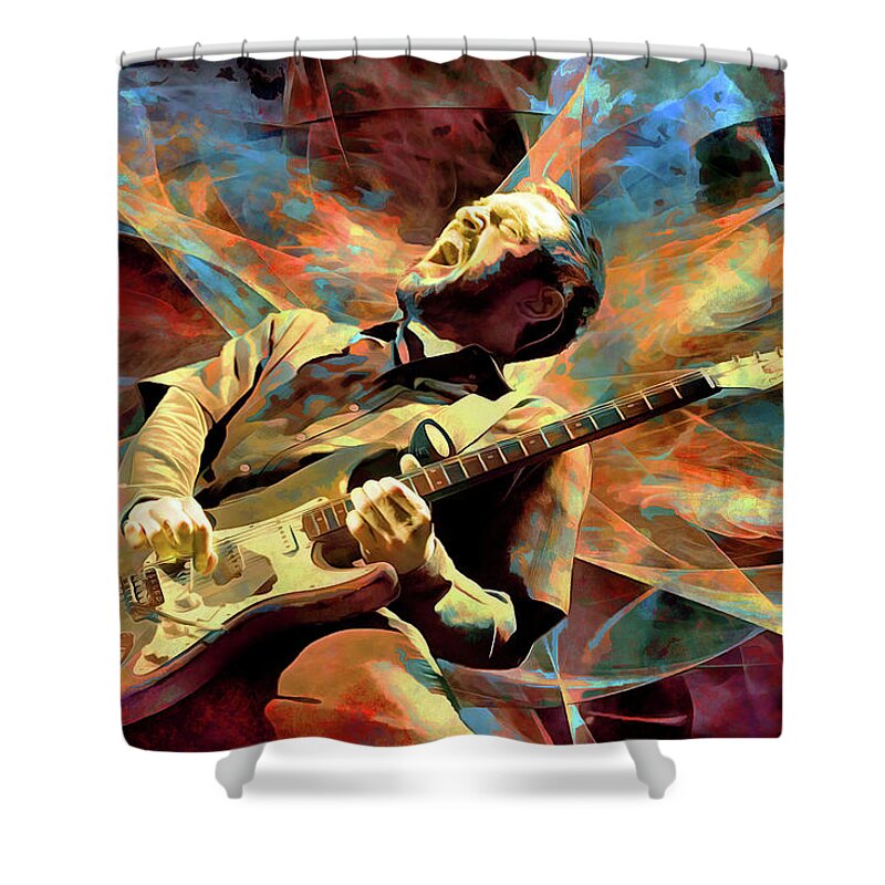 frakobling udsagnsord Valnød Red Hot Chili Peppers John Frusciante Art Parallel Universe by James West  Shower Curtain by The Rocker - Pixels Merch
