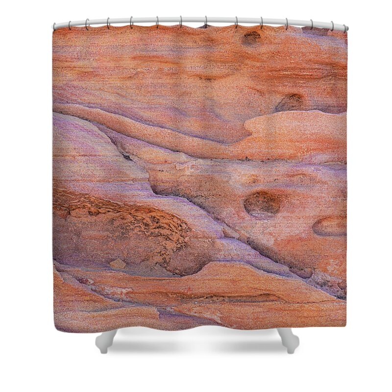 Mojave Desert Shower Curtain featuring the photograph Red sandstone by Maresa Pryor-Luzier
