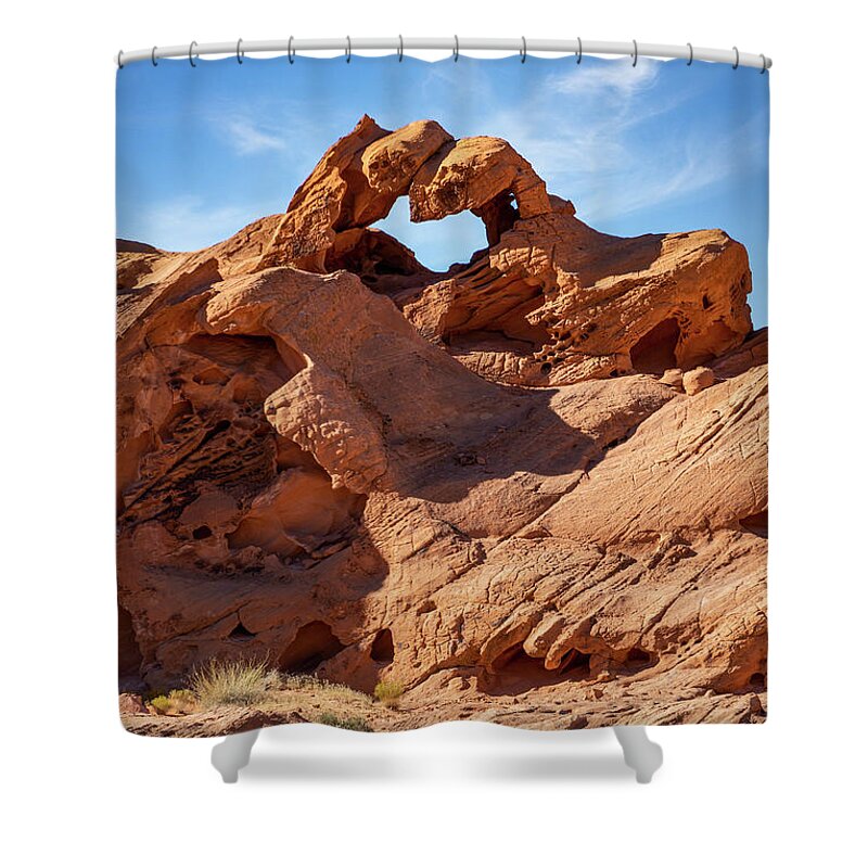 Nevada Shower Curtain featuring the photograph Redstone Arch by James Marvin Phelps