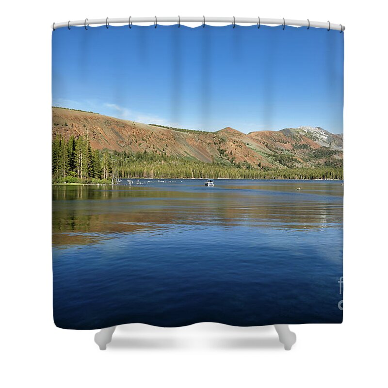 Lake Mamie Shower Curtain featuring the photograph Reflections at Lake Mary by Abigail Diane Photography