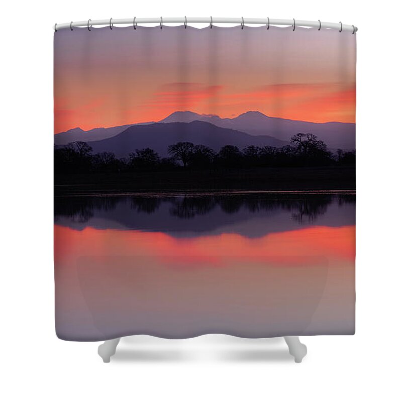 Lake Shower Curtain featuring the photograph Reflective Serenity by Mike Lee