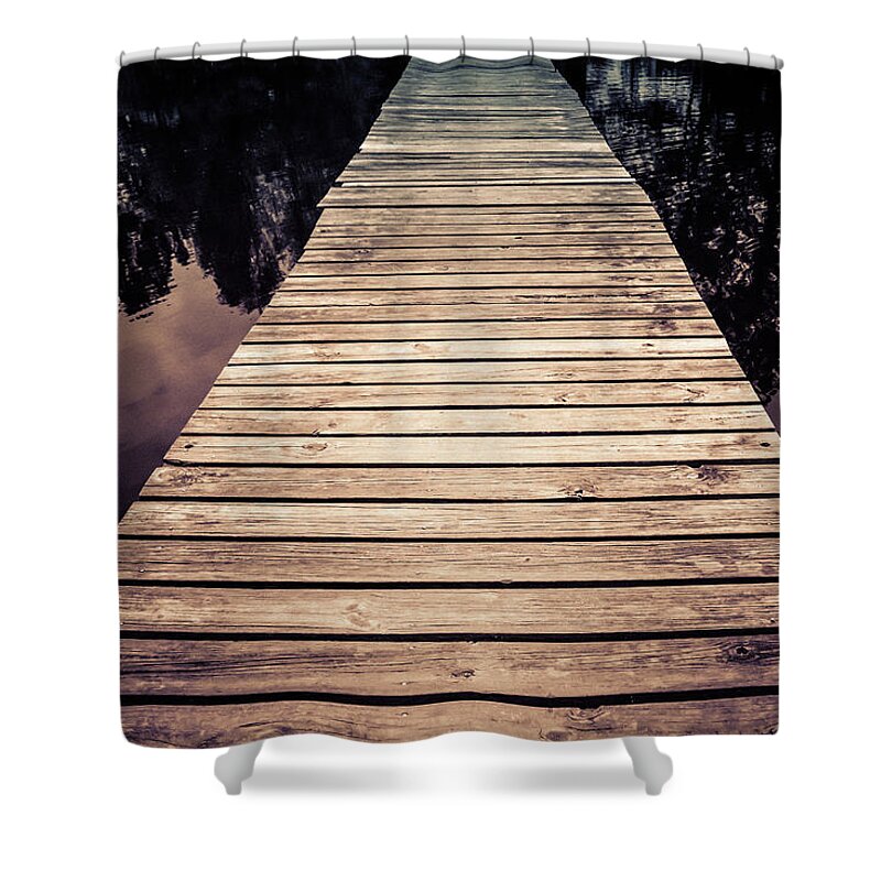 Trail Shower Curtain featuring the photograph Reflective Walk #5 by Jennifer Wright