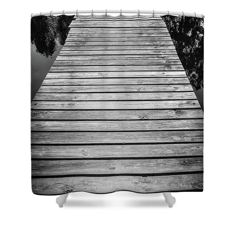 Trail Shower Curtain featuring the photograph Reflective Walk #8 by Jennifer Wright