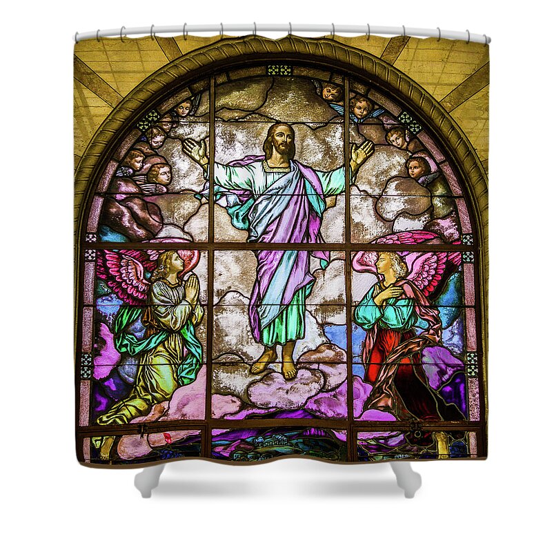 Jesus Shower Curtain featuring the photograph Resurrection by Emerita Wheeling