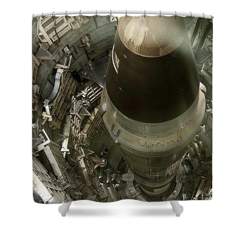 Nps Shower Curtain featuring the photograph Retired Titan Missle USA by Curtis Boggs
