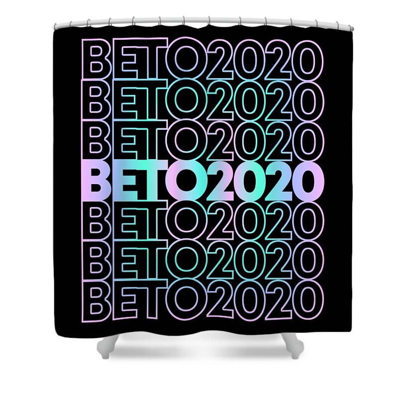 Cool Shower Curtain featuring the digital art Retro Beto 2020 by Flippin Sweet Gear